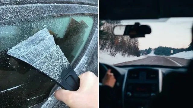 O que você faz quando seu carro fica coberto de gelo?